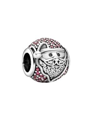 New Jolly Sparkling Santa Charm